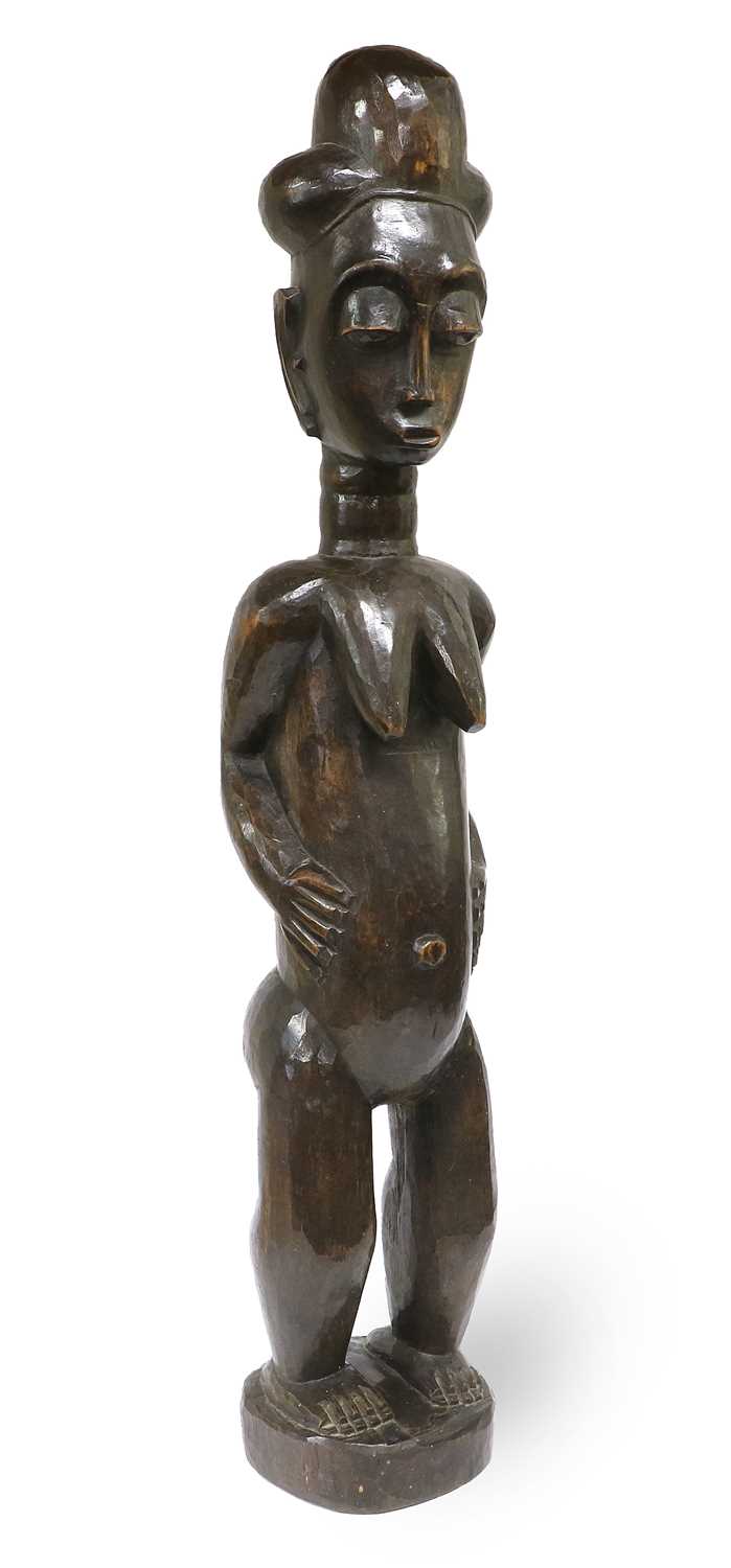 Lot 342 - A Baule, Ivory Coast Large Fertility Figure,...