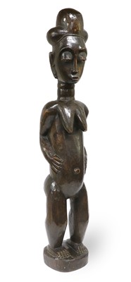 Lot 314 - A Baule, Ivory Coast Large Fertility Figure,...