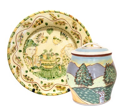 Lot 67 - Dominique Keeling: A Large Earthenware Charger,...