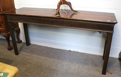 Lot 1235 - A Large Mahogany Console Table, in George III...