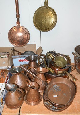 Lot 173 - Collection of Assorted Copper and Brass Wares,...