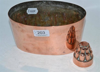Lot 203 - Two copper jelly moulds