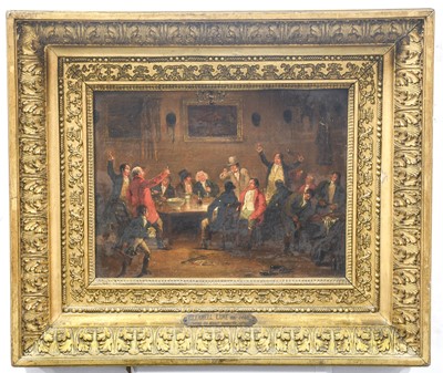 Lot 523 - L Clennell (1781-1840) "Fox Hunters Regaling"...