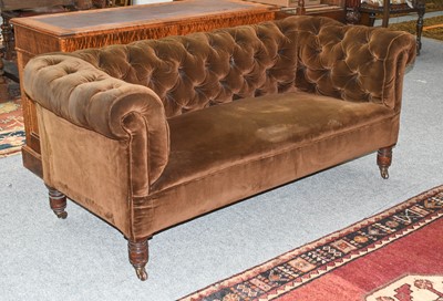 Lot 1315 - A Victorian Chesterfield Two Seat Sofa,...