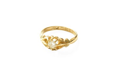 Lot 429 - An 18 Carat Gold Solitaire Ring, the round...