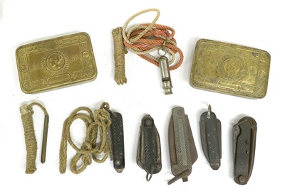 Lot 179 - Militaria, comprising two Princess Mary 1914...