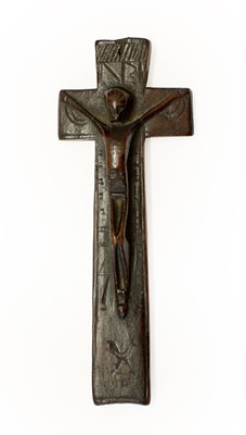 Lot 244 - An Irish Fruitwood Penal Cross, dated 1762,...