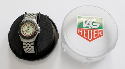 Lot 320 - A Stainless Steel Tag Heuer Wristwatch,...