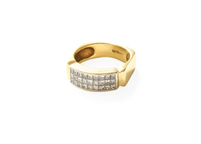 Lot 359 - An 18 Carat Gold Diamond Half Hoop Ring, three...