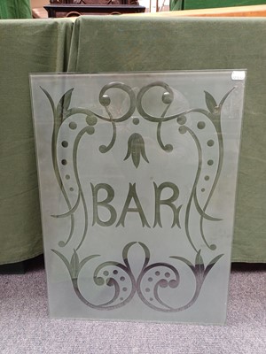 Lot 1337A - An Edwardian Etched and Cut Glass BAR...