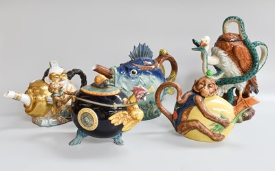 Lot 257 - Nine Minton Porcelain Teapots from the Archive...