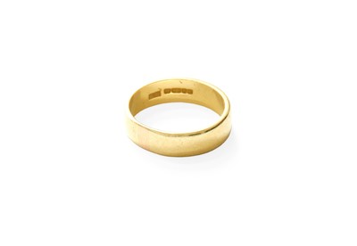 Lot 467 - An 18 Carat Gold Band Ring, finger size N