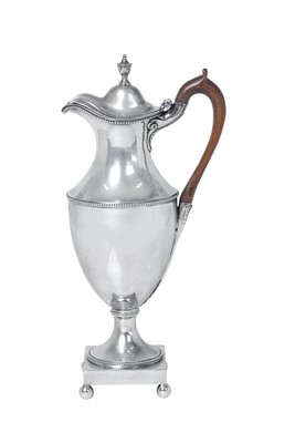 Lot A George III Silver Hot-Water Jug