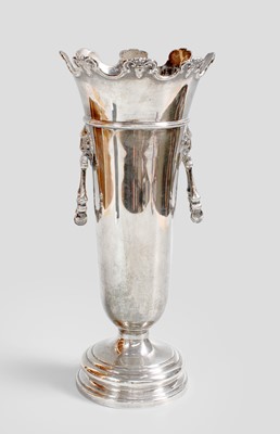 Lot 11 - A George V Silver Vase, by Hawksworth, Eyre...