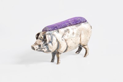 Lot 67 - An Edward VII Novelty Silver Pin-Cushion, by...