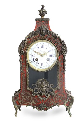 Lot 285 - A French "Boulle" Striking Mantel Clock, circa...