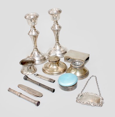 Lot 110 - A Collection of Assorted Silver and Objects of...