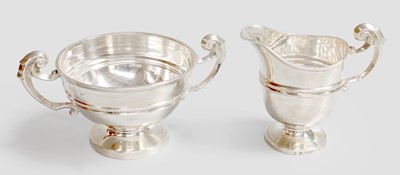 Lot 17 - An Edward VII Silver Cream-Jug and Sugar-Bowl,...