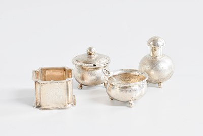 Lot 77 - A Three-Piece Chinese Export Silver...