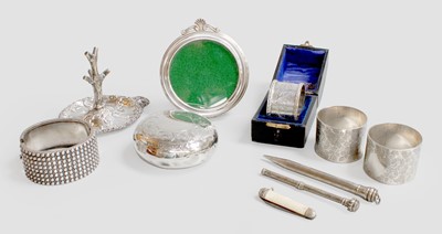 Lot 43 - A Collection of Assorted Silver and Other...