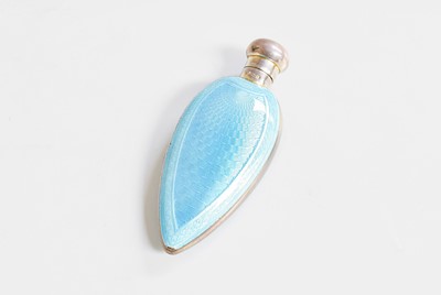 Lot 74 - A George V Silver and Enamel Scent-Bottle,...