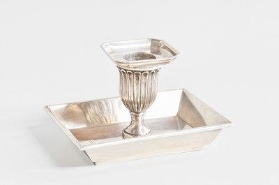 Lot 80 - A Russian Silver Chamber-Candlestick, Probably...