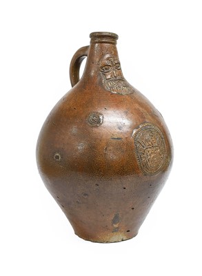 Lot 115 - A Rhennish Stoneware Bellarmine, 17th century,...