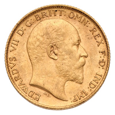 Lot 221 - Edward VII, Half Sovereign 1906; extremely...