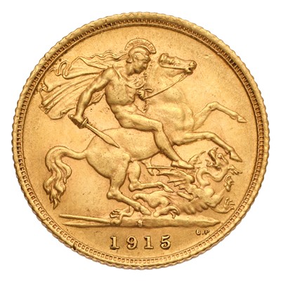 Lot 248 - George V, Half Sovereign 1915S, Sydney Mint;...