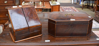 Lot 1350 - A Victorian Burr Walnut Stationary Cabinet,...