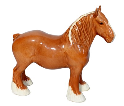 Lot 2200 - Beswick Shire Mare, model No. 818, chestnut gloss