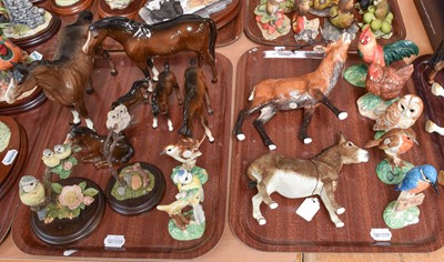 Lot 300 - Beswick Horses and Foals, brown gloss,...