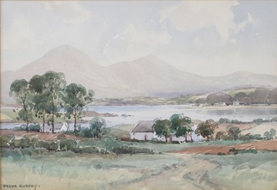 Lot 1052 - Frank Murphy (b. 1925) Irish river landscape...