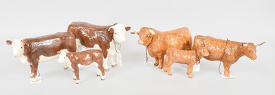 Lot 304 - Border Fine Arts Studio Pottery Company Cattle,...