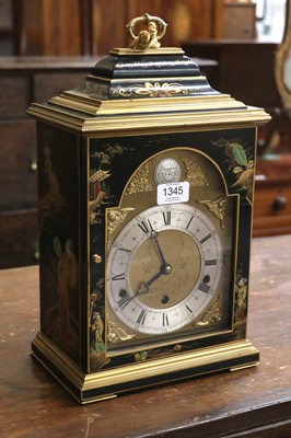 Lot 1345 - A Chinoiserie Chiming Table Clock, 20th...