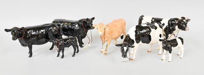 Lot 303 - Border Fine Arts Studio Pottery Company Cattle,...