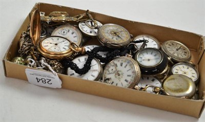 Lot 284 - Nineteen fob watches