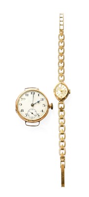 Lot 402 - A Lady's 9 Carat Gold Perona Wristwatch,...