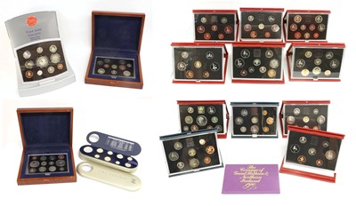 Lot 349 - 16x UK Proof Sets, comprising; 1980, 1983,...