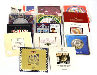 Lot 344 - 14x UK, Brilliant Uncirculated Sets, to...