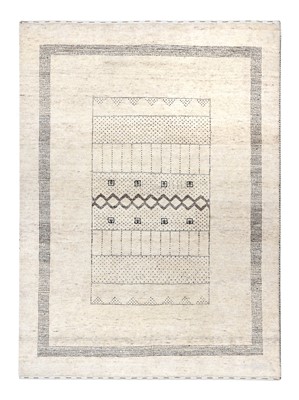 Lot 209 - Moroccan Modernist Rug the field centred by a...