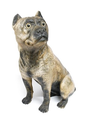 Lot 203 - A Composition Model of a Pug Dog, 20th century,...