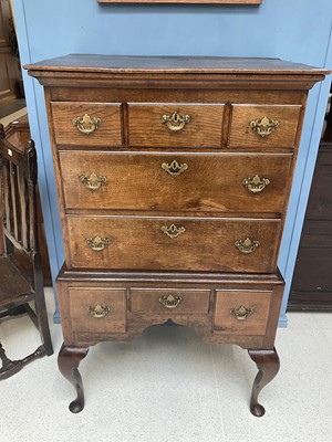 Lot 656 - A George III Oak Chest on Stand, 3rd quarter...