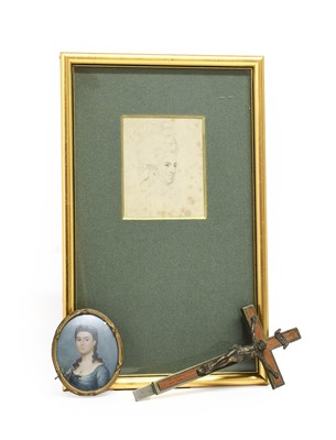 Lot 270 - English School (19th century): Miniature...