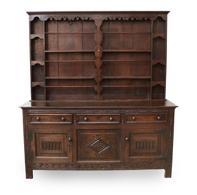 Lot 627 - An Early 18th Century Joined Oak Enclosed...