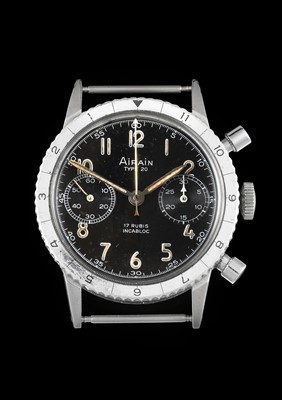 Lot 2159 - Airain: A Stainless Steel Chronograph...