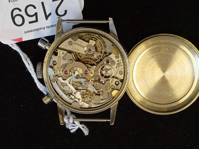 Lot 2159 - Airain: A Stainless Steel Chronograph...