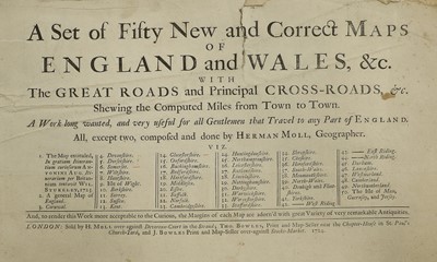 Lot 66 - Moll (Herman). A Set of Fifty New and Correct...