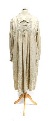 Lot 2163 - Early 20th Century Linen Farmers Smock, with...