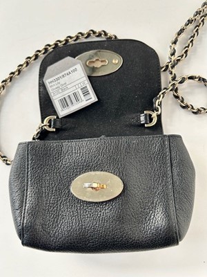 Lot 1036 - Mulberry Mini Lily Black 'Glossy Goat' Leather...